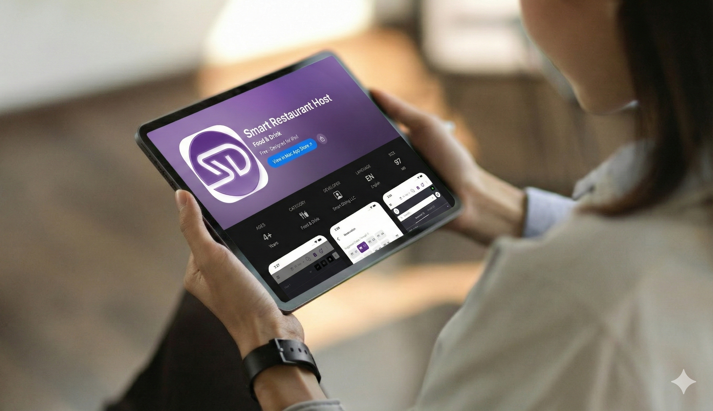 Guest booking a table with Smart Dining on mobile